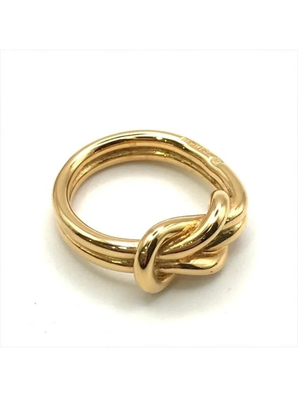 Hermes Atame Scarf Ring Gold Metal Closure - Picture 7 of 9